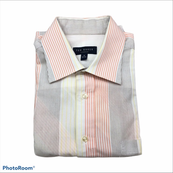 Ted Baker London striped long sleeve dress shirt - Picture 2 of 9